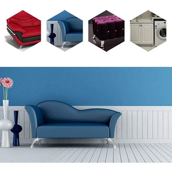 Møbelbein, Tykke Rustfrie Stål Sofabein, Krombein, Møbelskap Seng Sofabein, for Sofaer, Stoler, Krakk, Skap