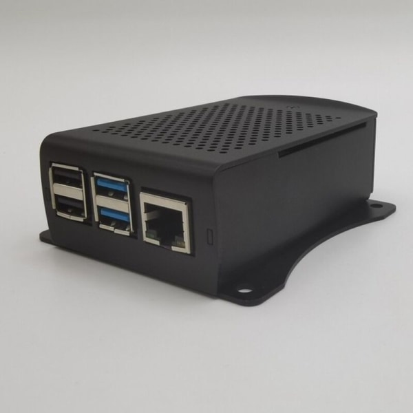 Aluminium kølehylster til Raspberry Pi 2B 3B 3B+ - Sort (Pi 2B 3B medfølger ikke)