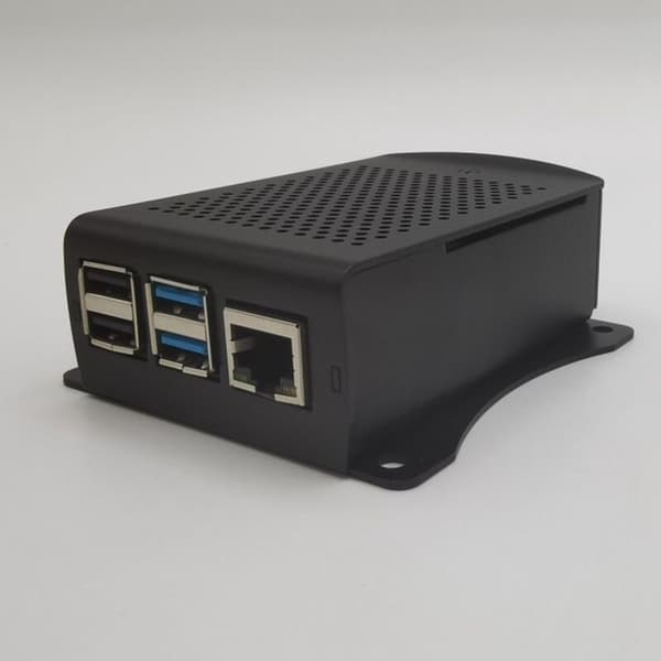 Aluminiumlegering kylskal för Raspberry Pi 2B 3B 3B+ - Svart (Pi 2B 3B ingår ej)