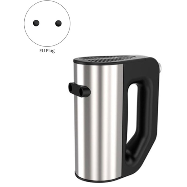 Elektrisk Æggepisker med Håndtag Bærbar Praktisk Piskeredskab til Mælk Drikke Kaffe Skum Mixer EU Stik