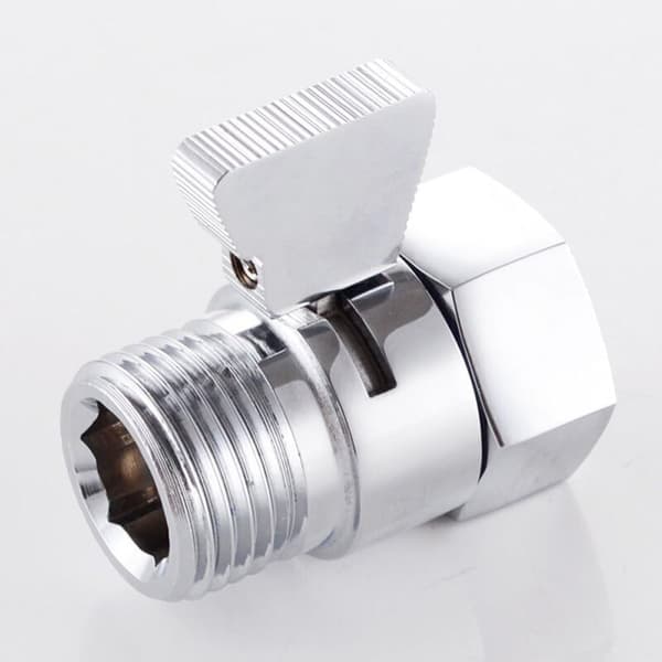 Messing Stempel Brusehoved/Håndbruser/Bidet Stopventil Flow Control Universal Udskiftningsdel--
