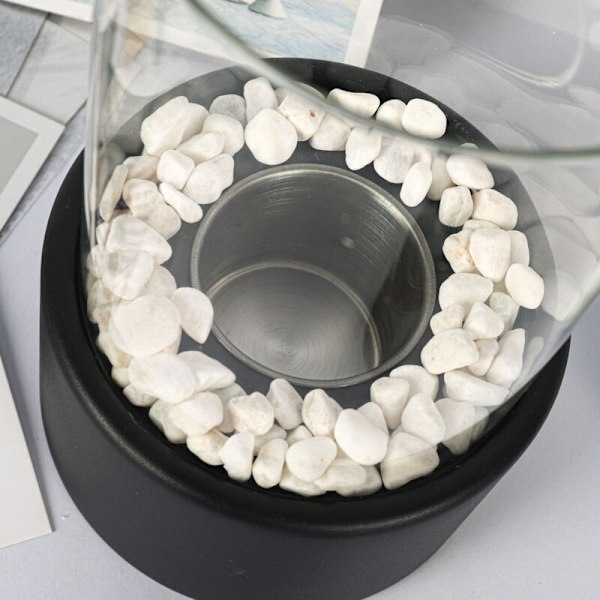 Bærbar bioethanol pejs til bordplade, Cross Circle ethanol pejs, bioethanol pejs,--