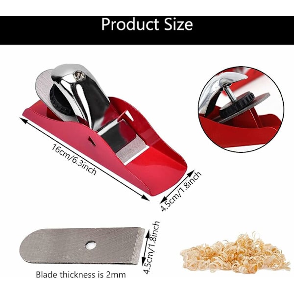 Snickarens handhyvel Handhyvel Planer Träbearbetning Manuell hyvel Träbearbetning Jämningsverktyg Handverktyg Manuell hyvel Handhyvel Perfekt för träbearbetning