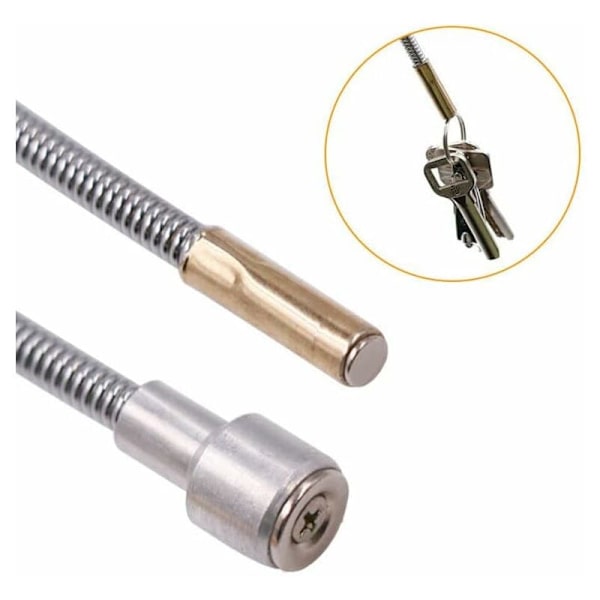 Magneettinen noutolaite, kannettava joustava magneetti mekaanikko harja pienten osien, muttereiden, pulttien, ruuvien, jakoavaimen, auton osien noutamiseen 590mm