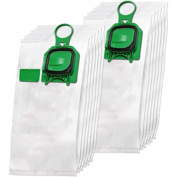 12-pack Premium Mikrofiber Dammsugarpåsar i Non-Woven + 12-pack Parfymer för Vorwerk Kobold 140, 150, VK 140, VK 150, VK140, VK150, FP140, FP150
