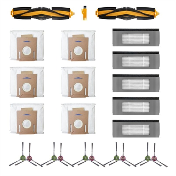 Reservedele til DEEBOOT OZMO T8 / Max N8 plus Pro - Hovedsidebørste, HEPA-filter, støvpose
