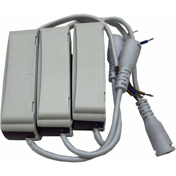 Pack x3 Transformatordrivr 18W-24W DC, multispänningsingång 85-265V Ac 50/60Hz, utgång 36-72 Vdc 240-260 mA. Giltig för att ersätta downlights och andra LE
