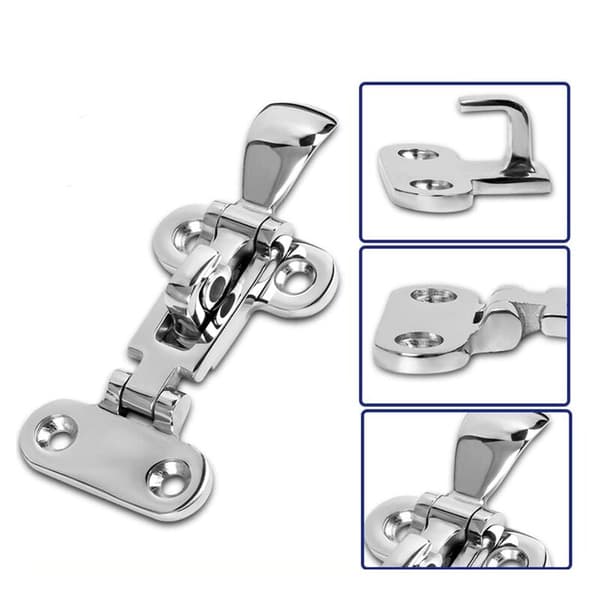 Marine Grade Båtdørluke Anti-Rattle Låser, Strammelåser, Solid Konstruksjon, Låsbar, (2 Stykker)