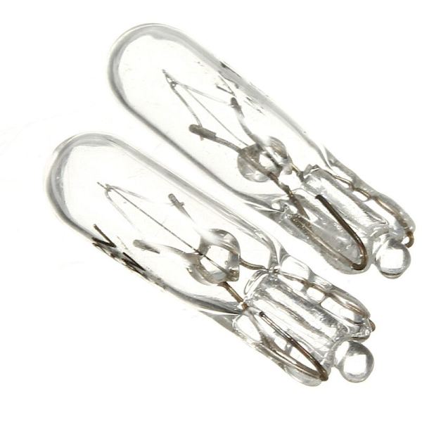 10X T5 286 12V 2W Auton Instrumentti Halogeeni Polttimot, Keltainen