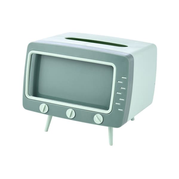 Fjärrkontrollhållare i form av en TV, söt, retro, förvaringsbox för vardagsrum, sovrum
