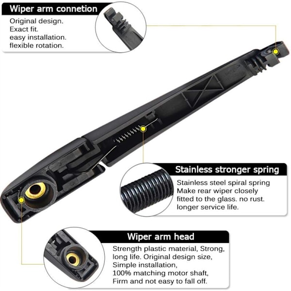 2X til 2013-2017 Bagagerumsviskerarm Klinge Sæt 85242-42040 Fabrik Udskiftning Dele Tilbehør
