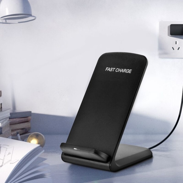 Laddningsplatta för Galaxy Note 8 S8 S8 Plus S7 Edge Note 5 S6 Edge Plus, Standardladdning för X/8/8 Plus (Svart)
