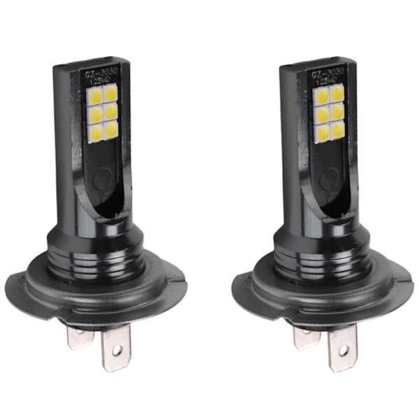 2 stk. H7 LED-forlygtekonvertering 6W 1000LM 6000K Canbus-fejlfri pære