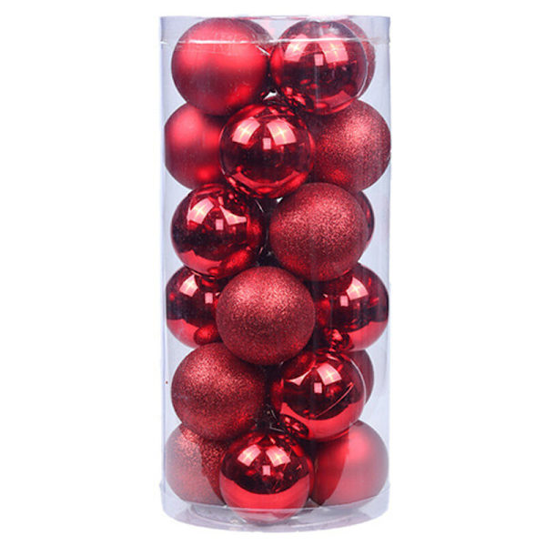 Julgranskulor Julgransdekorationer 60mm Julgranskulor Ornament Set 24st