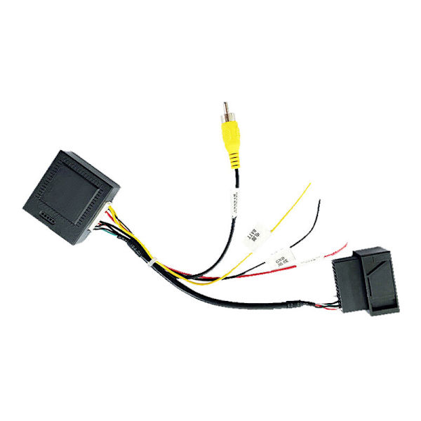 RGB-signal till () AV CVBS-omvandlare avkodare boxadapter passar för Golf 6 CC fabriksmonterad backkamera