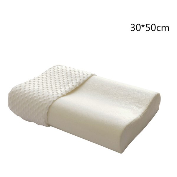 Memory Foam Pude Ortopædisk Pude Latex Fiber Pude Langsom Rebound Blød Massager Pude Cervikal Sundhedspleje-30X50Cm