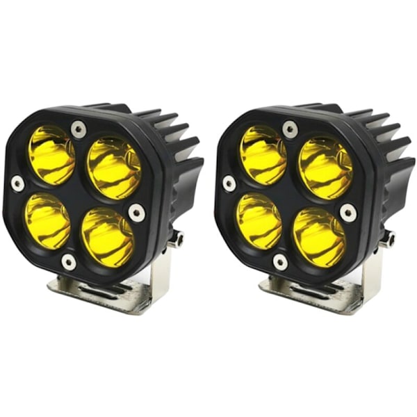 2Pcs 3 Inch LED Light Bar Driving Lights Pods LED Spot Lights Off Road Fog Lights for Truck Yellow Light