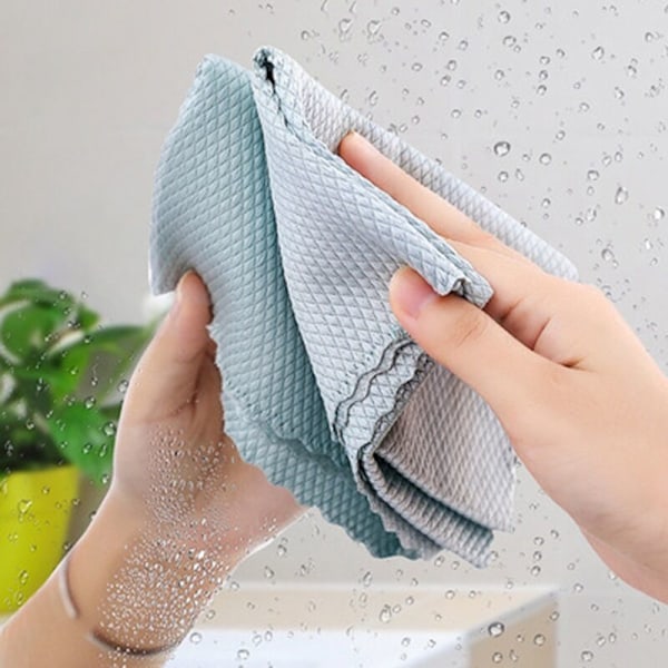 Mikrofiber Glas Rengøringsklude Fnugfri Klude til Polering Opvask Vinduer Bilspejle - Pakke med 20