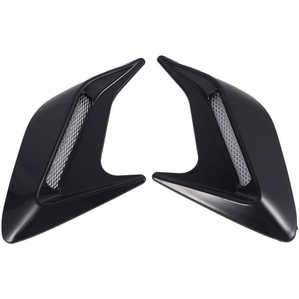 2 stk Universal Car Auto Side Vent Air Flow Mud Intake Sticker Svart