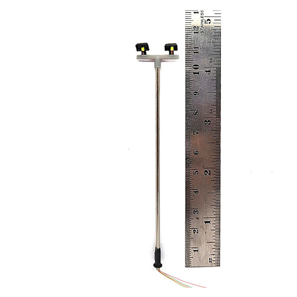 10 stk 2Led gatelys 1: 100 100 Ho skala miniatyr gatelampe for sandbord, modell 2