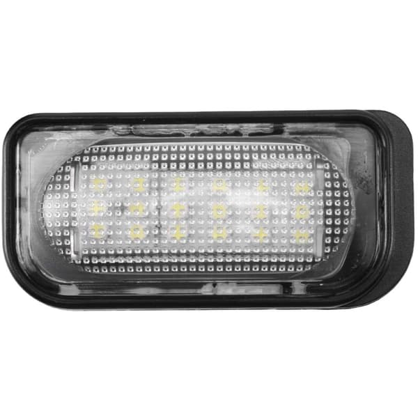 2 dele hvid LED nummerpladelys til W203 4D bil 2001-2007