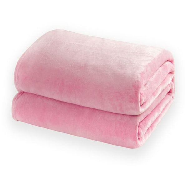 Fleece-peitto sohville ja sängylle 50X60 tuumaa Cozy Fleece Flannel Peitto Mikrokuitupeitto, E