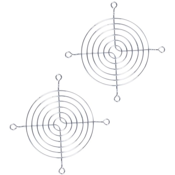 2 kappaletta metallilanka sormensuoja grilli 80mm PC jäähdytin tuulettimelle