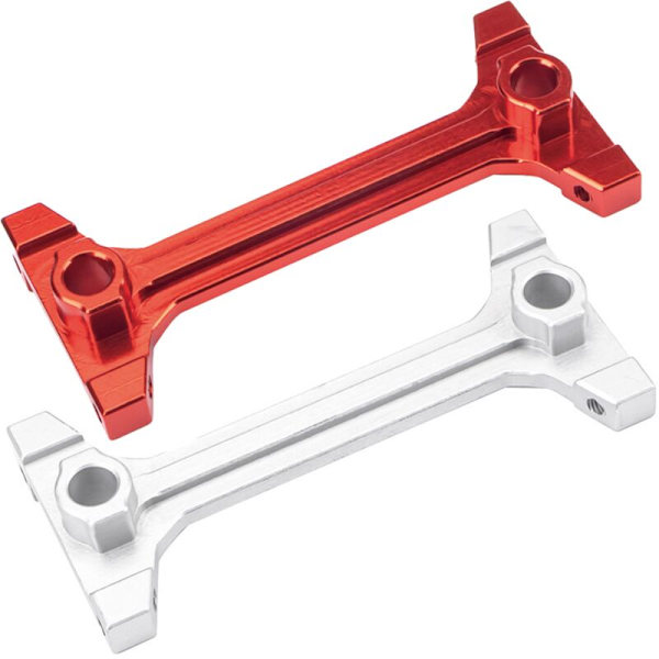 Metall bakre karosseristøttebrakett for 1/6 Axial SCX6 RC bil oppgraderingsdeler, sølv