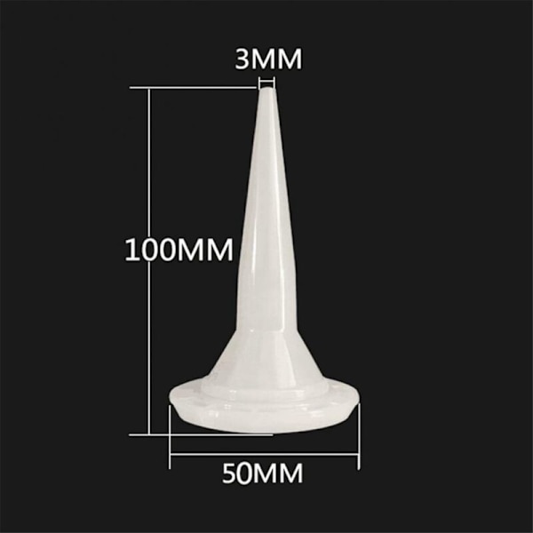 24 st fogspruta munstycke smetverktyg glaslim koncentrerat verktyg tätningsmedel dispenser mjuk gummimunstycke