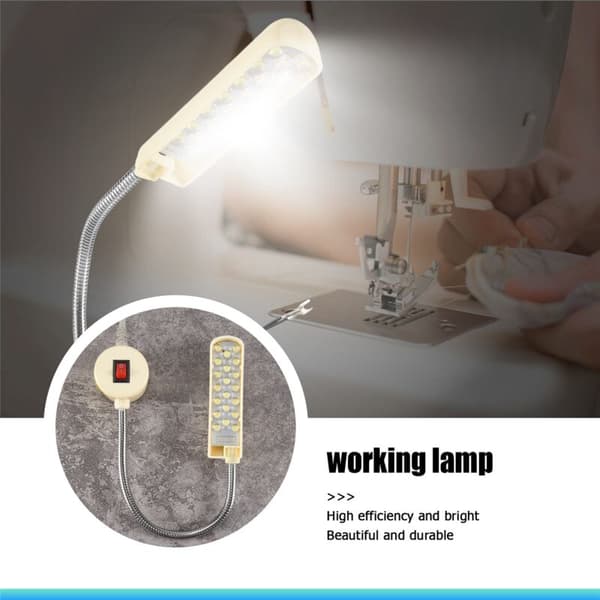 20 LED Maskinarbeidslys 220V Magnetisk Type LED-lampe