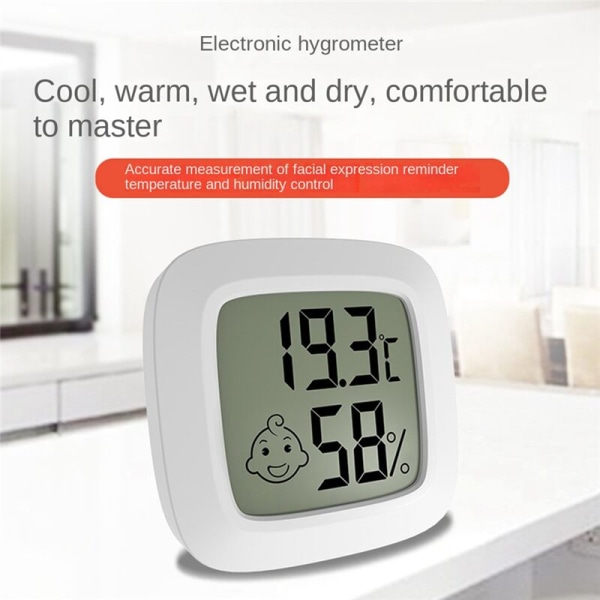 LCD Digital Hygrometer Termometer Indendørs Elektronisk Temperatur Fugtighedsmåler Sensor Måler Vejrstation