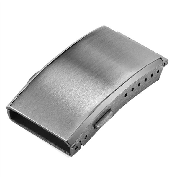 2X Urværk Spænde Fold Sikkerhed Fræset Spænde Rustfrit Stål Armbånd Udskiftning, 18mm
