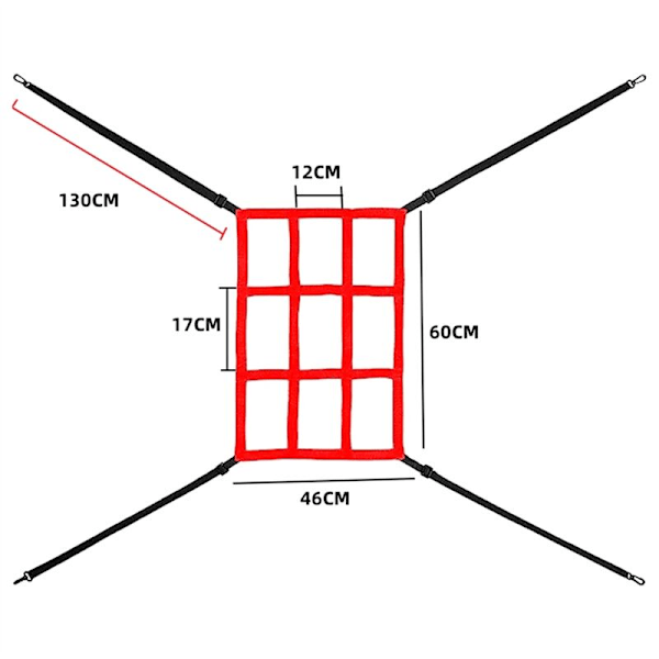 Baseball Softball Netting Mål Justerbar Netting Mål 7X7 Sælges Kun Center Strike Zone