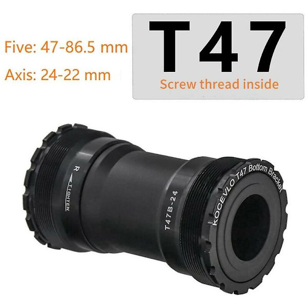 T47 Trådad Bottenfäste Inre Diameter 47mm Bredd 68-86.5mm Aluminiumlager För 24mm Vevarm