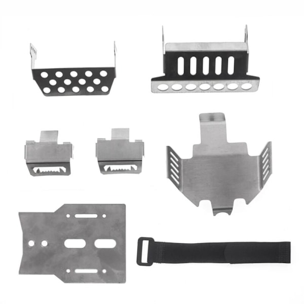 Rustfritt stål chassis rustning aksel skid plate for 1/10 RC Crawler TRX4 -4 oppgraderingsdel