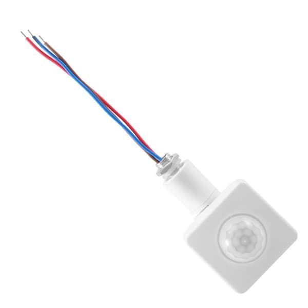 220V Mini Human Body Infrared Sensor Infrared Body Sensor Switch LED Flood Light PIR Motion Sensor Adjustable White