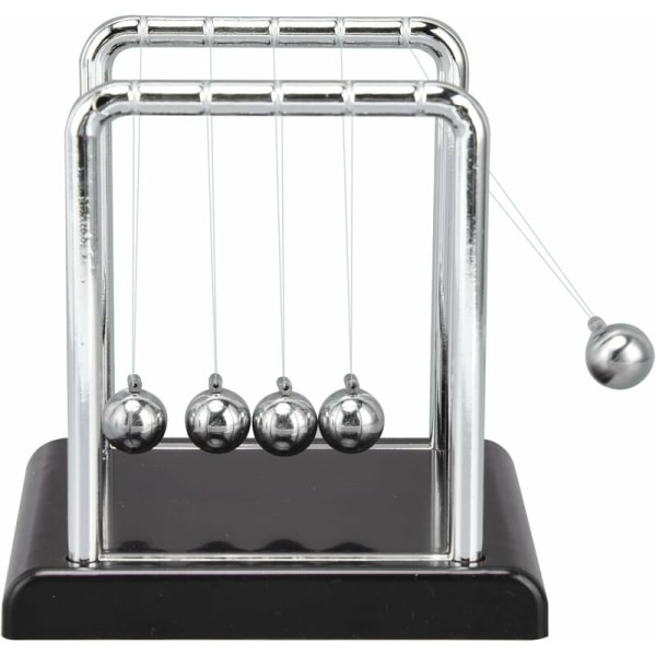 Newtons Cradle Pendulum, Newtons Cradle Balance Balls for Stress Relief, Office Home Decoration Black Background