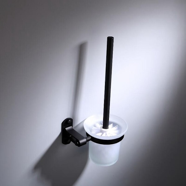 Sort Toiletbørsteholder Tilbehør Til Badeværelset