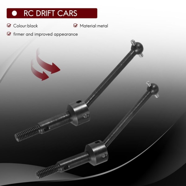 Universell metalloscillationsaxel CVD 53792 för 1/10 RC-bil TT-01 TT01 TT-02 TT02 TA04 uppgraderingsdelar