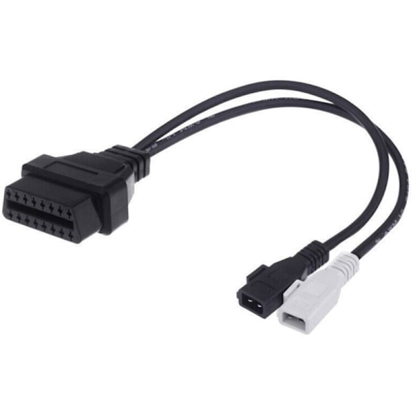 Anslutningskabel 2X2 stift till 16 OBD2 diagnostisk adapterkabel för Seat