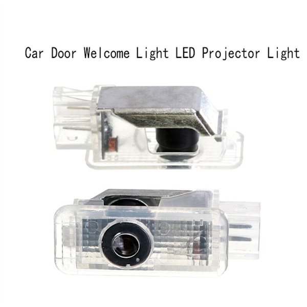 2 st LED-projektor för bildörrs välkomstljusdekoration för A6L Q5 Q3 A3 A5 A7 A8 A4L S4 S5 S6