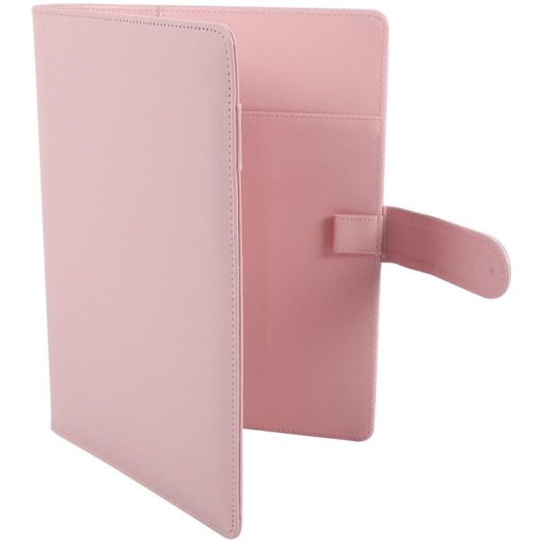 A5 PU Læder Løs Blad Spiral Binder Notebook Cover, Notebook Cover, Pink