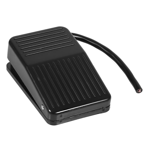 220V/380V Fotpedalströmbrytare i Plast, Svart, 10 cm Kontrollkabel