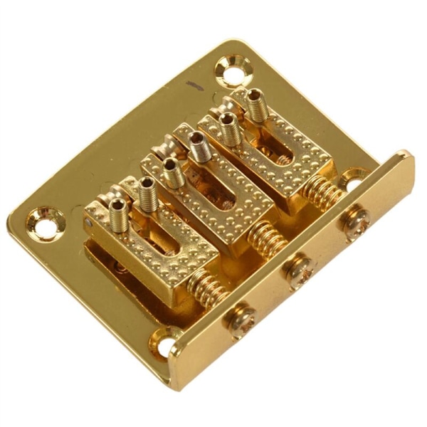 2X 3 Guitarstreng Boldbro Pull Hard Tail Strenge Udskiftning Guld