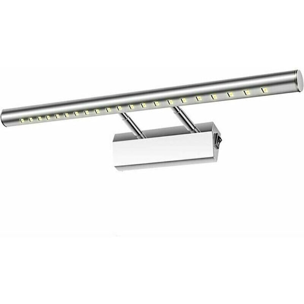 LED Badeværelseslampe med Spejl - 5W, Vandafvisende IP44, 180° Justerbar, Rustfrit Stålkontakt, til Makeupbelysning, WC, Toilet