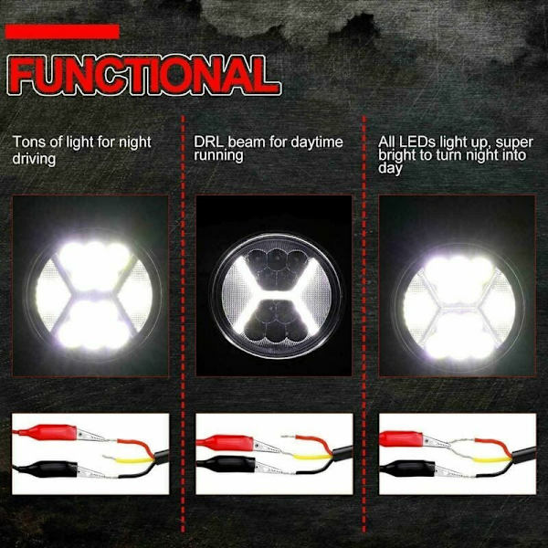 2 kpl LED-työvalot 12v, 132W pitkän kantaman LED-ajovalot moottoripyörään 4x4 LED-sumuvalot peruutus LED-työvalot traktoriin, veneeseen, kuorma-autoon, autoon