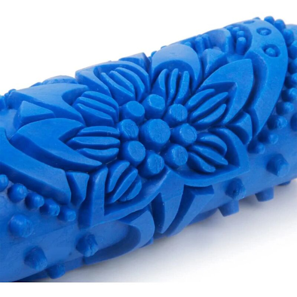 Rullningsmönster Rulle，1PCS Gummi Gnidningsfärg Rulle Diy Set för Dekorativa Textur Rullar för Väggmålare