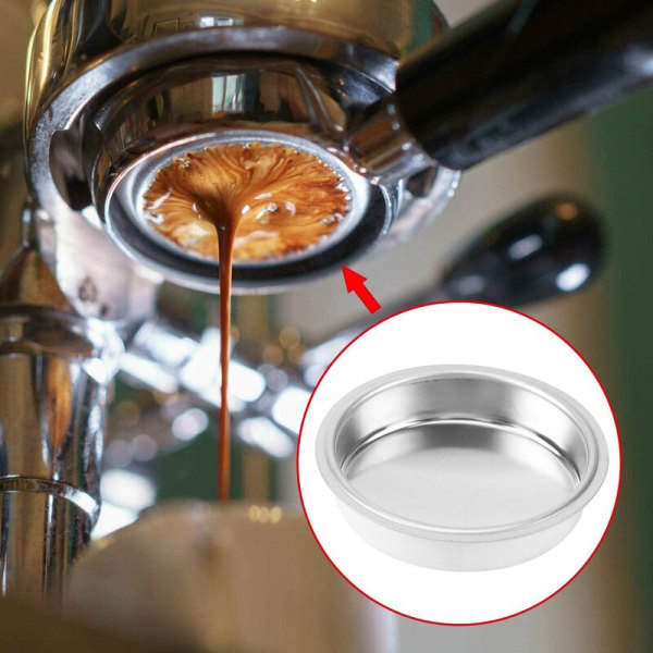 Filterkurv 51 Mm 1/2/4 Kop til Bundfilterholder, Kompatibel med Kaffemaskiner, 51 Mm