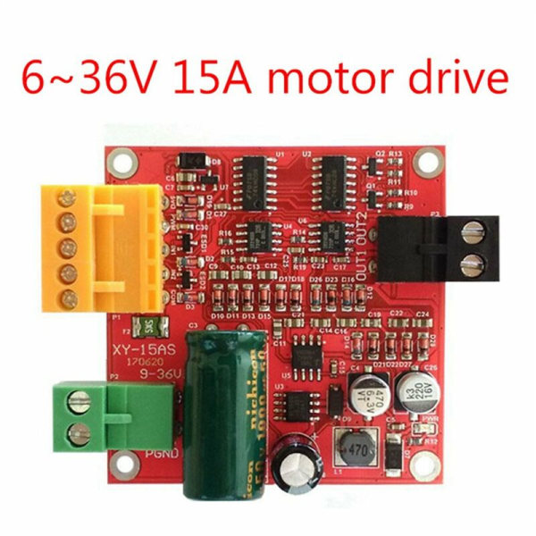 DC-motordrivbrett 15A 6-36V Høy industriell PWM-regulering DC PWM-kontrollermodul