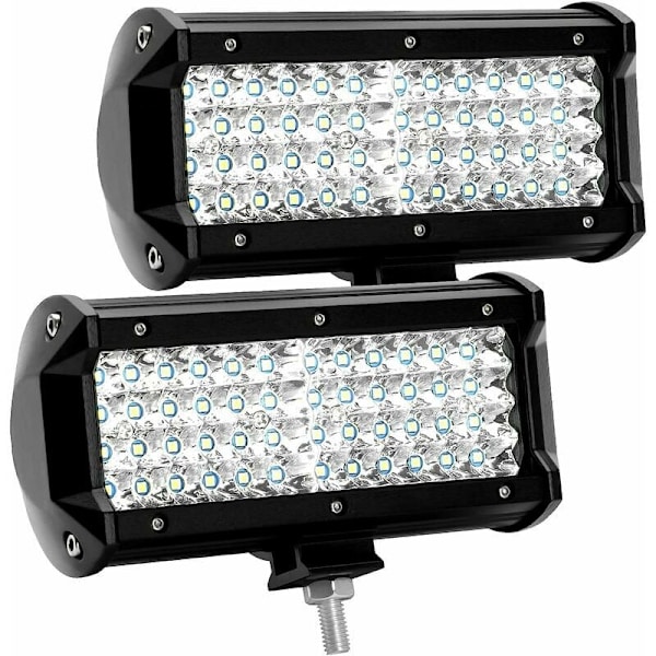 LED Arbeidslys 12V 300W 7 tommer 144W Bil LED Spotlight 12v Vanntett IP67 Spot Flood LED Tåkelys 27,000lm Arbeidslys for Bil Lastebil Traktor SUV B